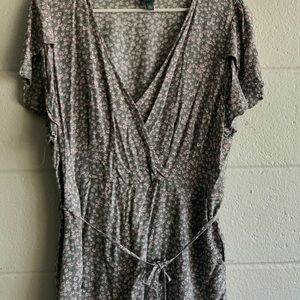 Floral shorts romper